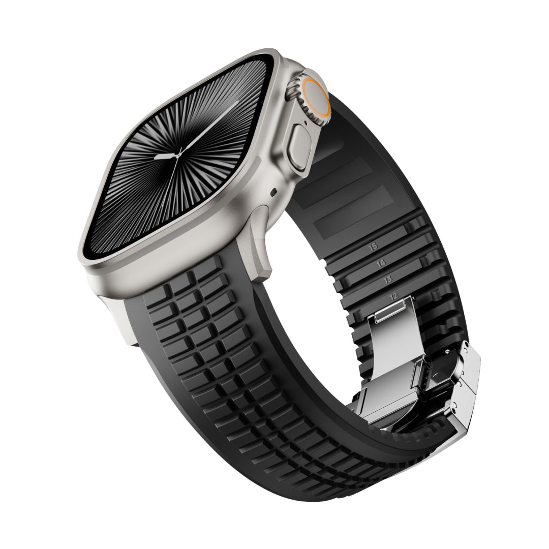 #Color_Black Band-Silver Buckle