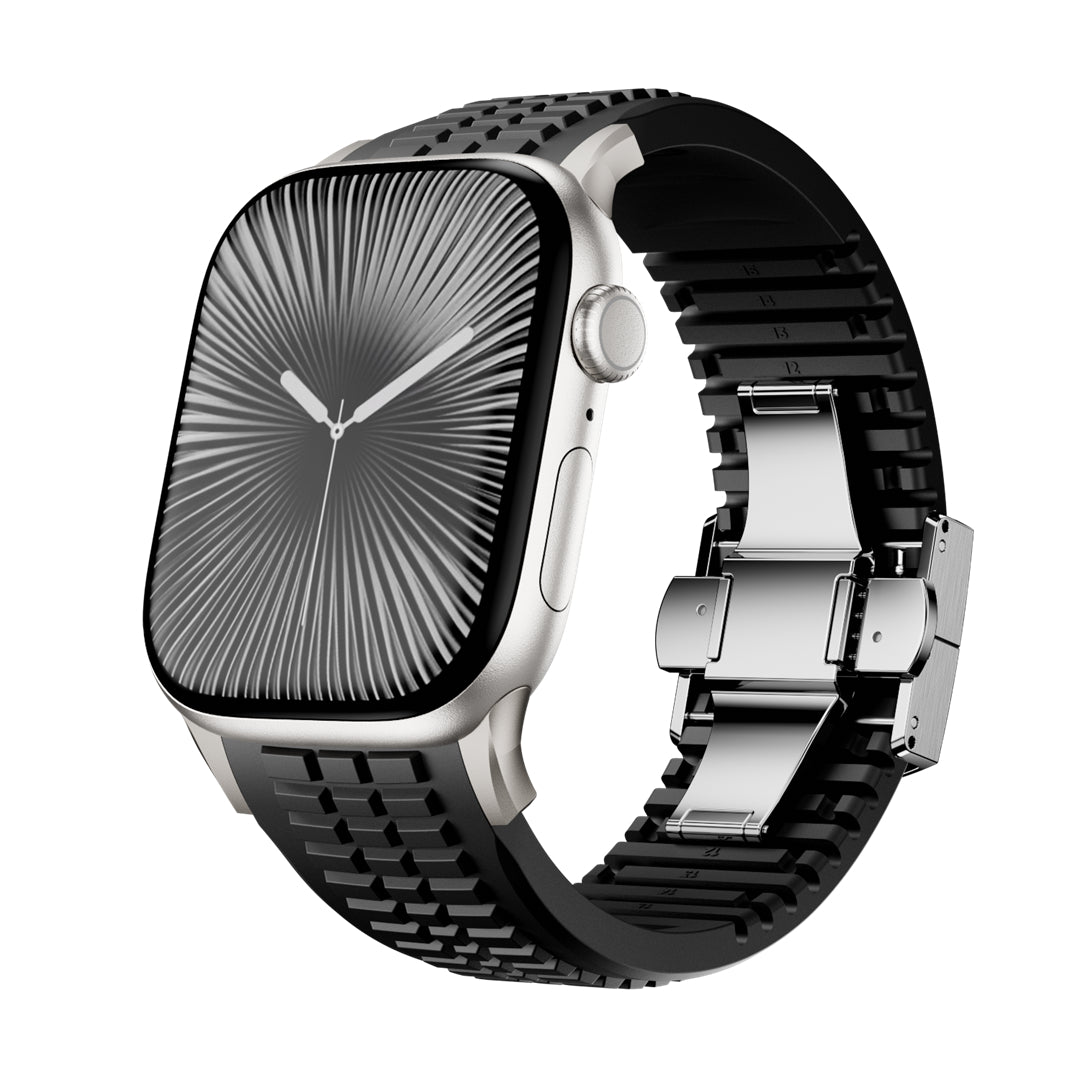 #Color_Black Band-Silver Buckle