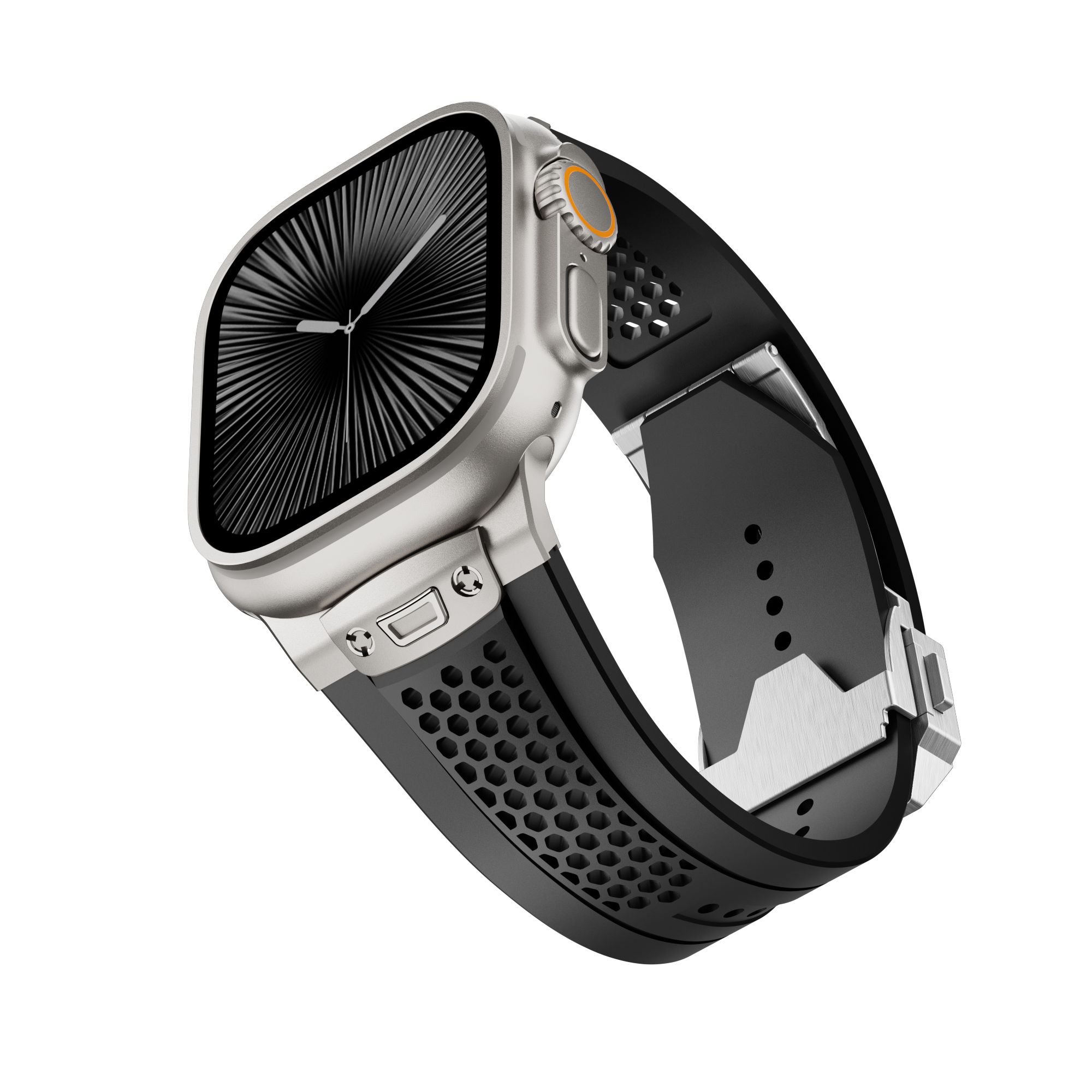 Honeycomb Design Silicone Band for Apple Watch