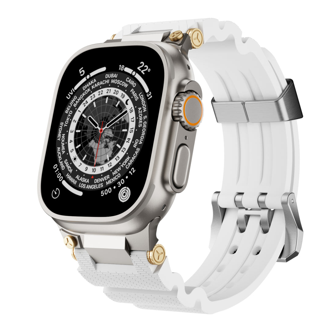 Mechanisches Design-Silikonarmband für Apple Watch