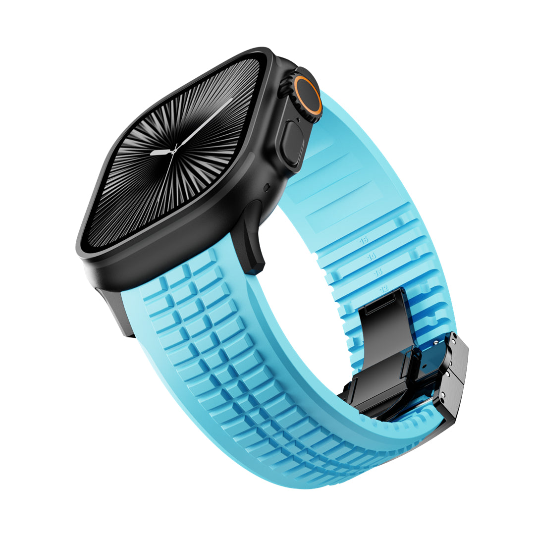 #Color_Glacier Blue Band-Black Buckle