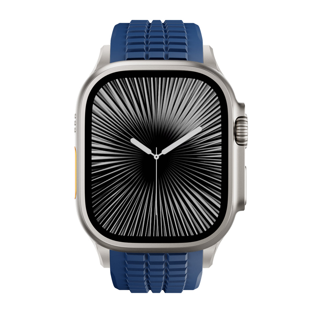 #Color_Blue Band-Silver Buckle