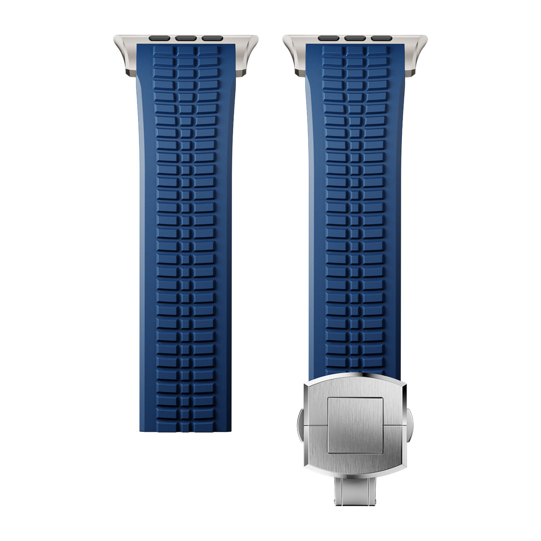 #Color_Blue Band-Silver Buckle