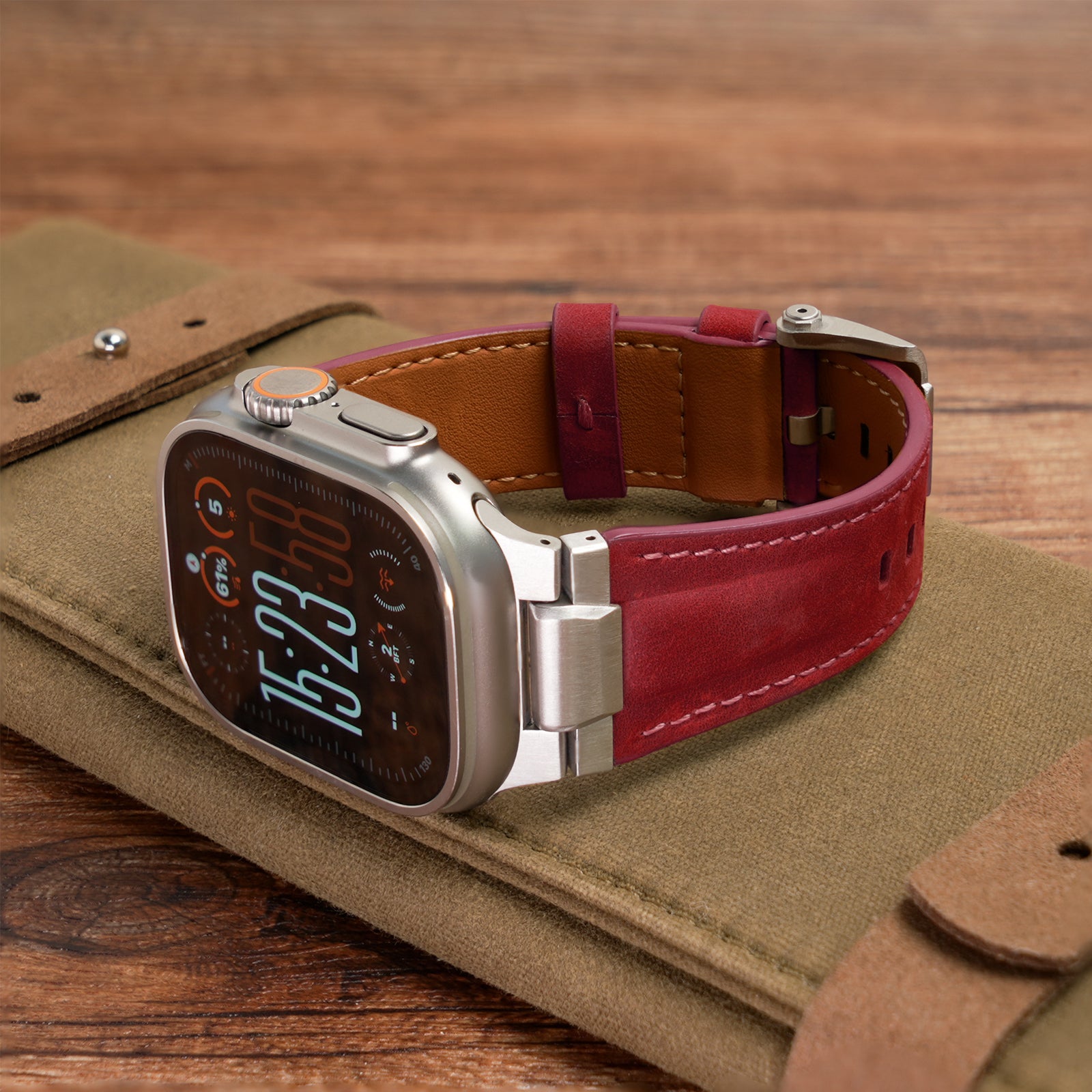 Correa de cuero Pathfinder para Apple Watch