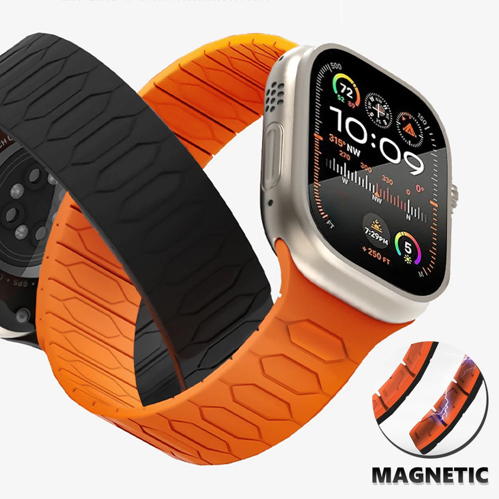 Magnetic Silicone Band For Apple Watch