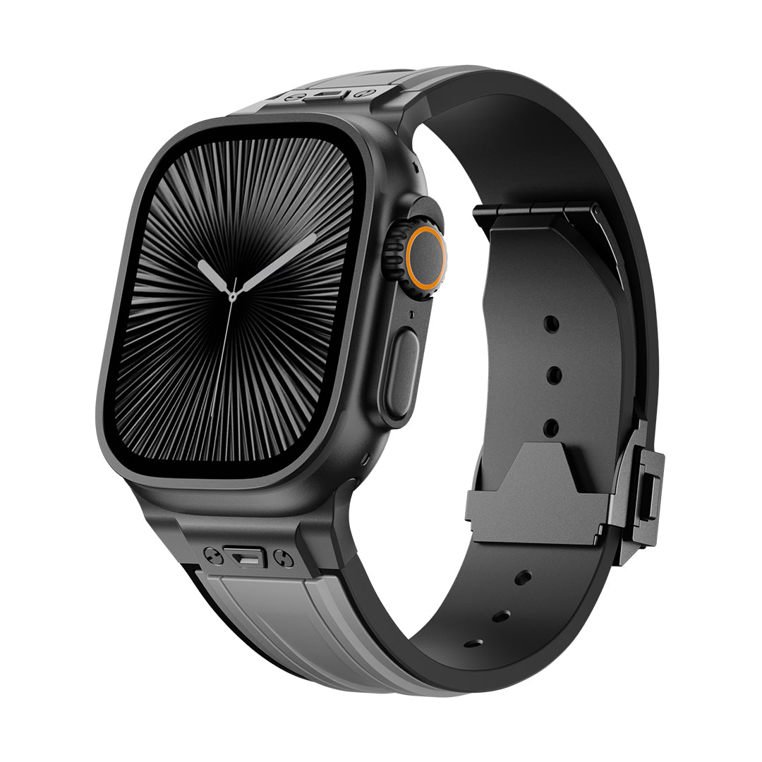 #Color_Gray Band-Black Buckle
