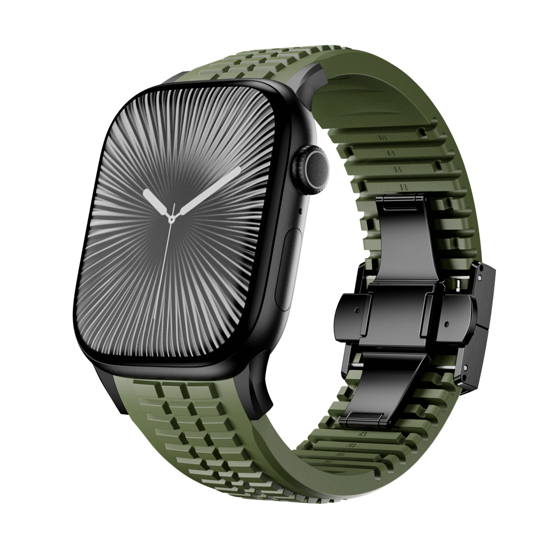 #Color_Green Band-Black Buckle