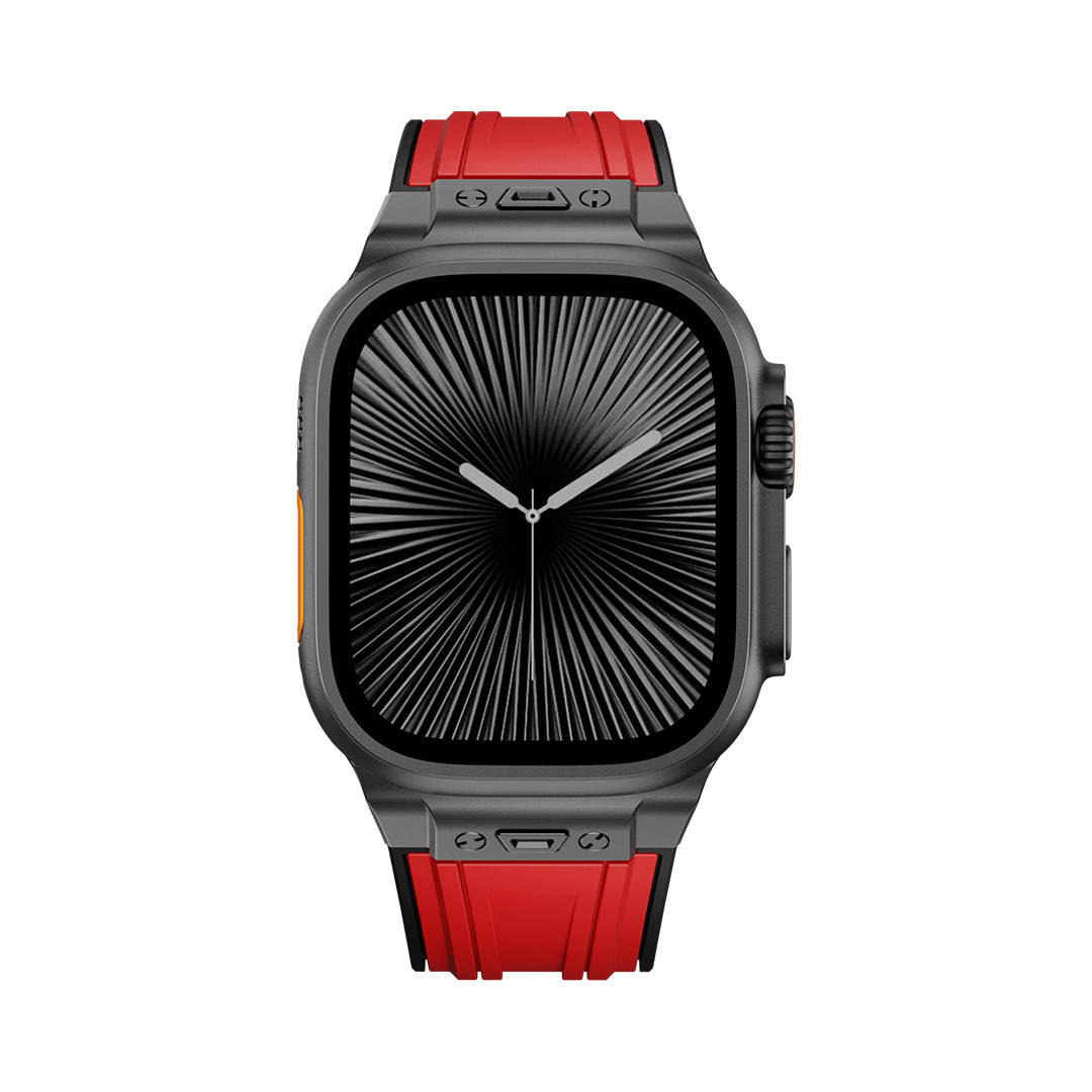 #Color_Red Band-Black Buckle