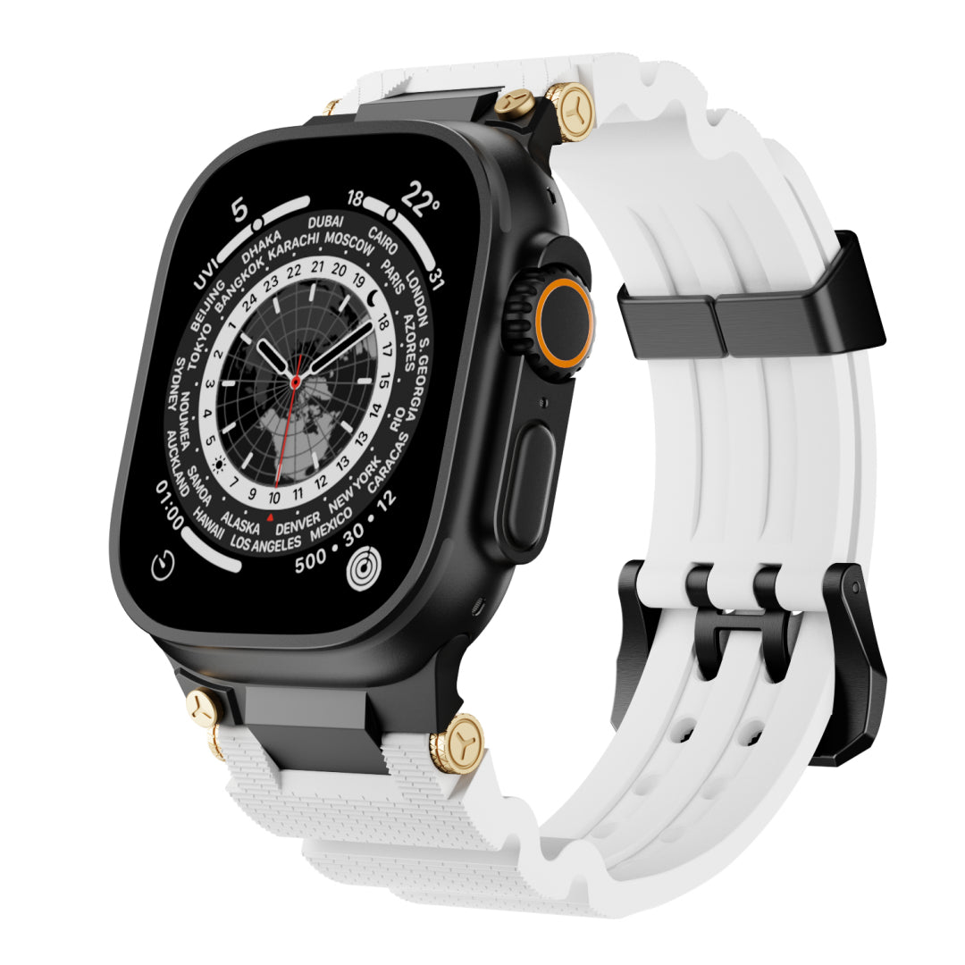 Mechanisches Design-Silikonarmband für Apple Watch