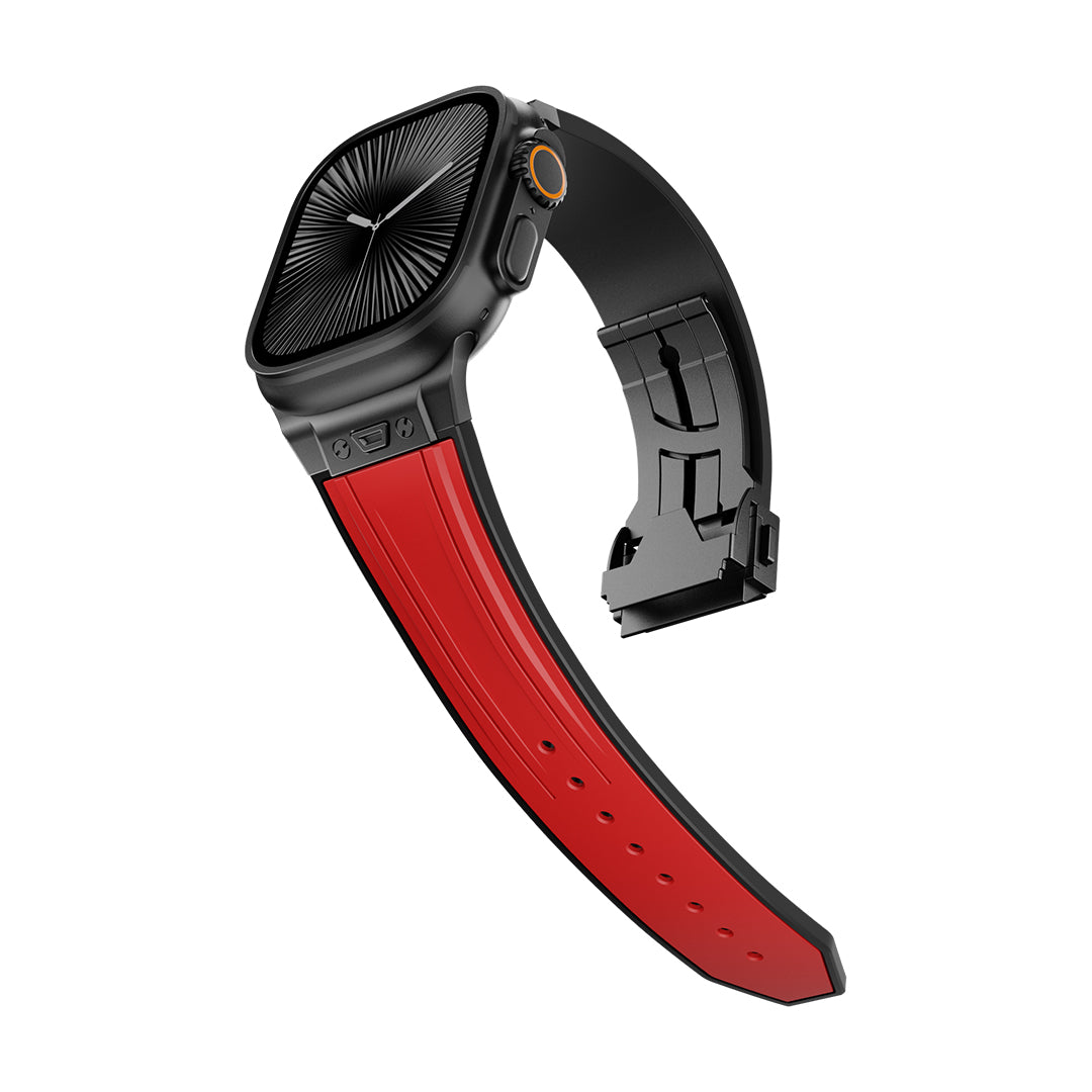#Color_Red Band-Black Buckle