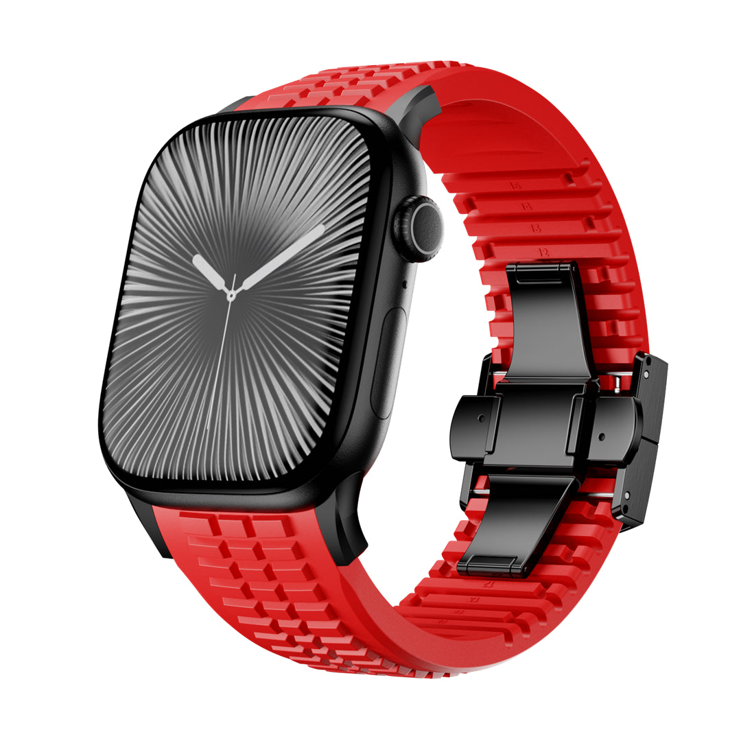 #Color_Red Band-Black Buckle