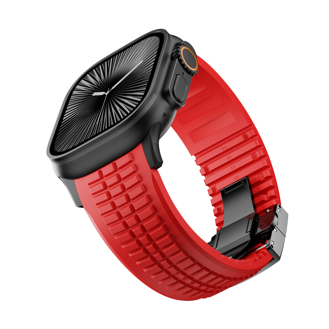 #Color_Red Band-Black Buckle