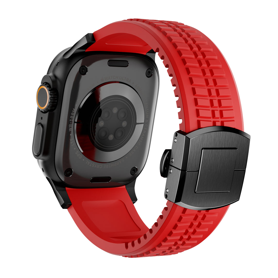 #Color_Red Band-Black Buckle