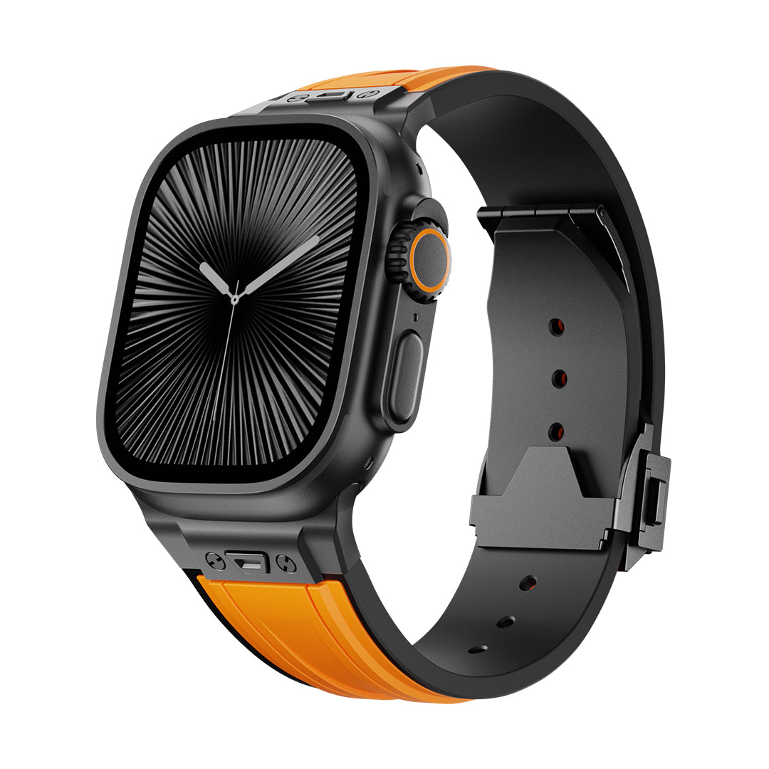 #Color_Orange Band-Black Buckle