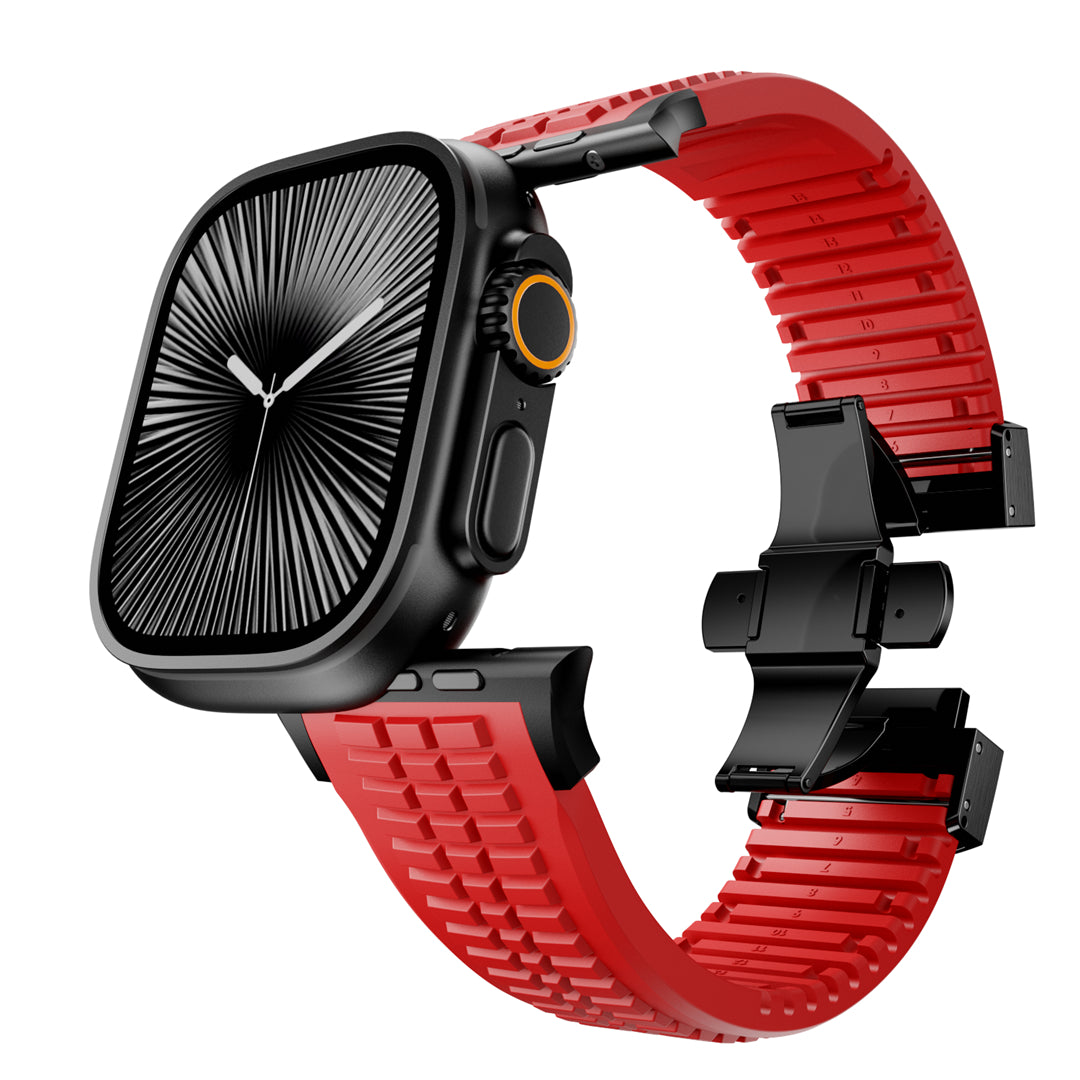 #Color_Red Band-Black Buckle