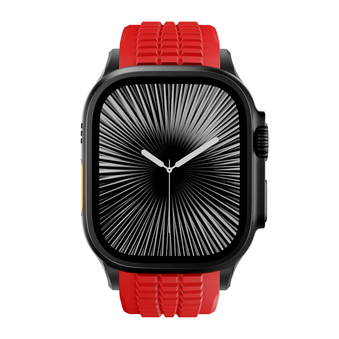 #Color_Red Band-Black Buckle