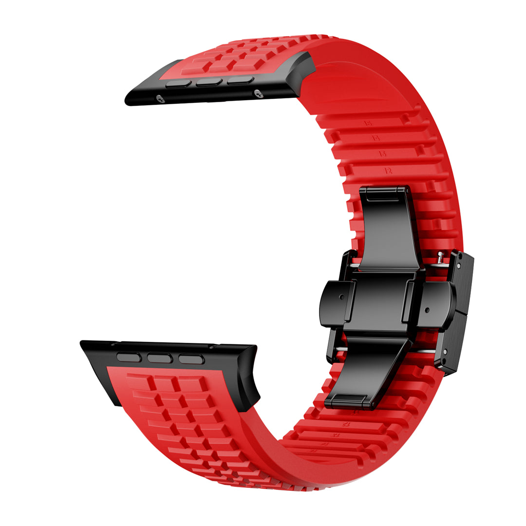 #Color_Red Band-Black Buckle