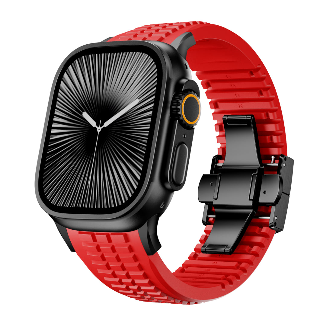#Color_Red Band-Black Buckle