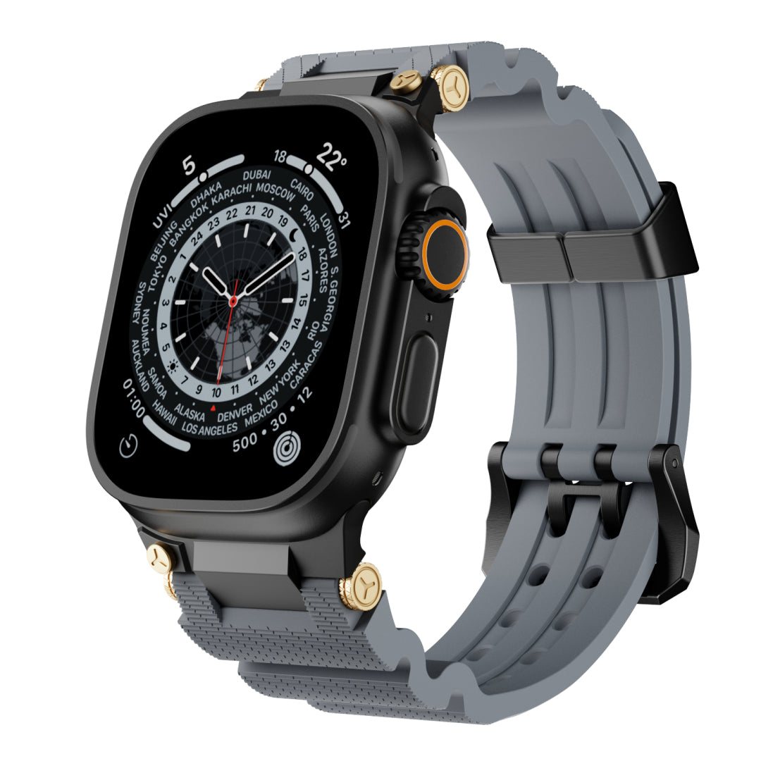 Mechanisches Design-Silikonarmband für Apple Watch