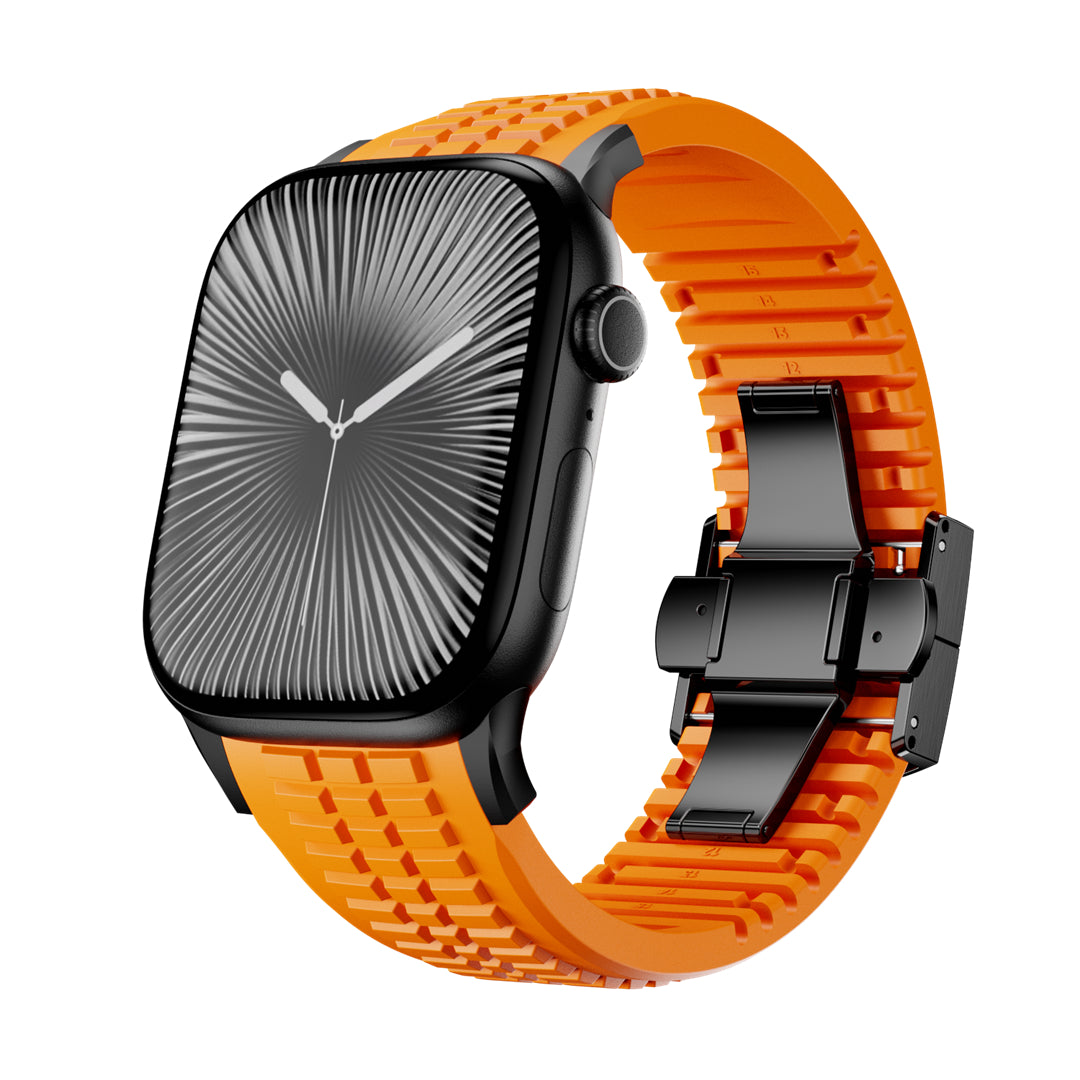 #Color_Orange Band-Black Buckle