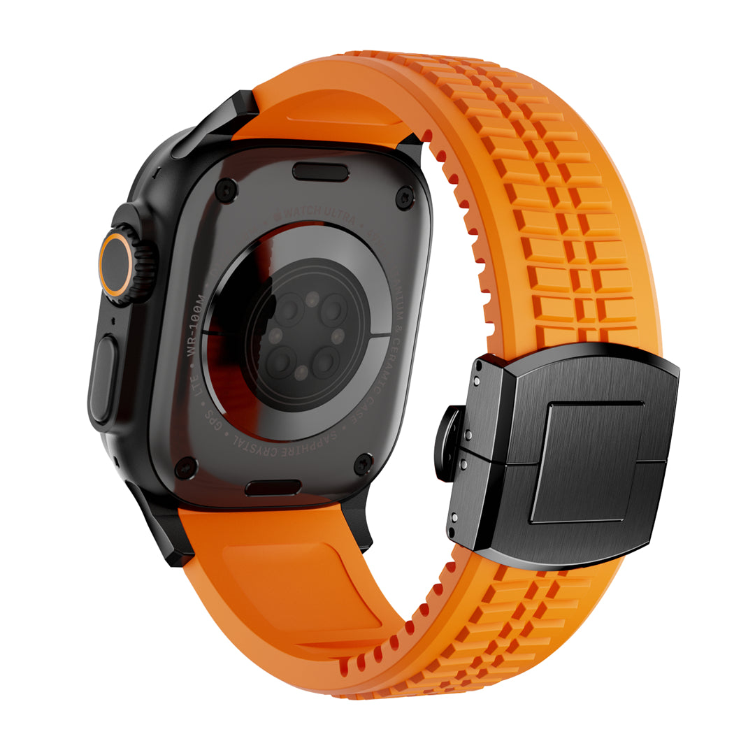 #Color_Orange Band-Black Buckle