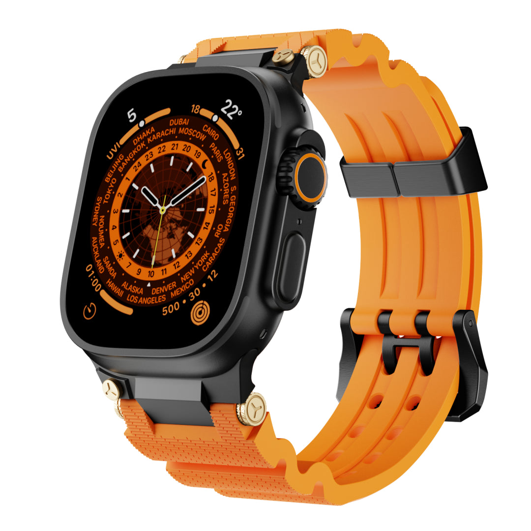 Mechanisches Design-Silikonarmband für Apple Watch