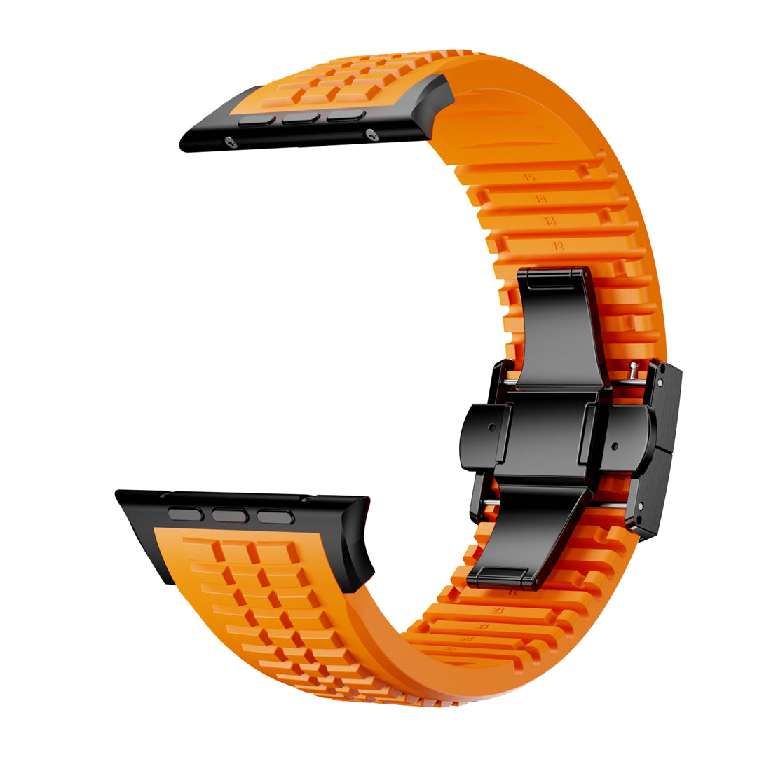 #Color_Orange Band-Black Buckle