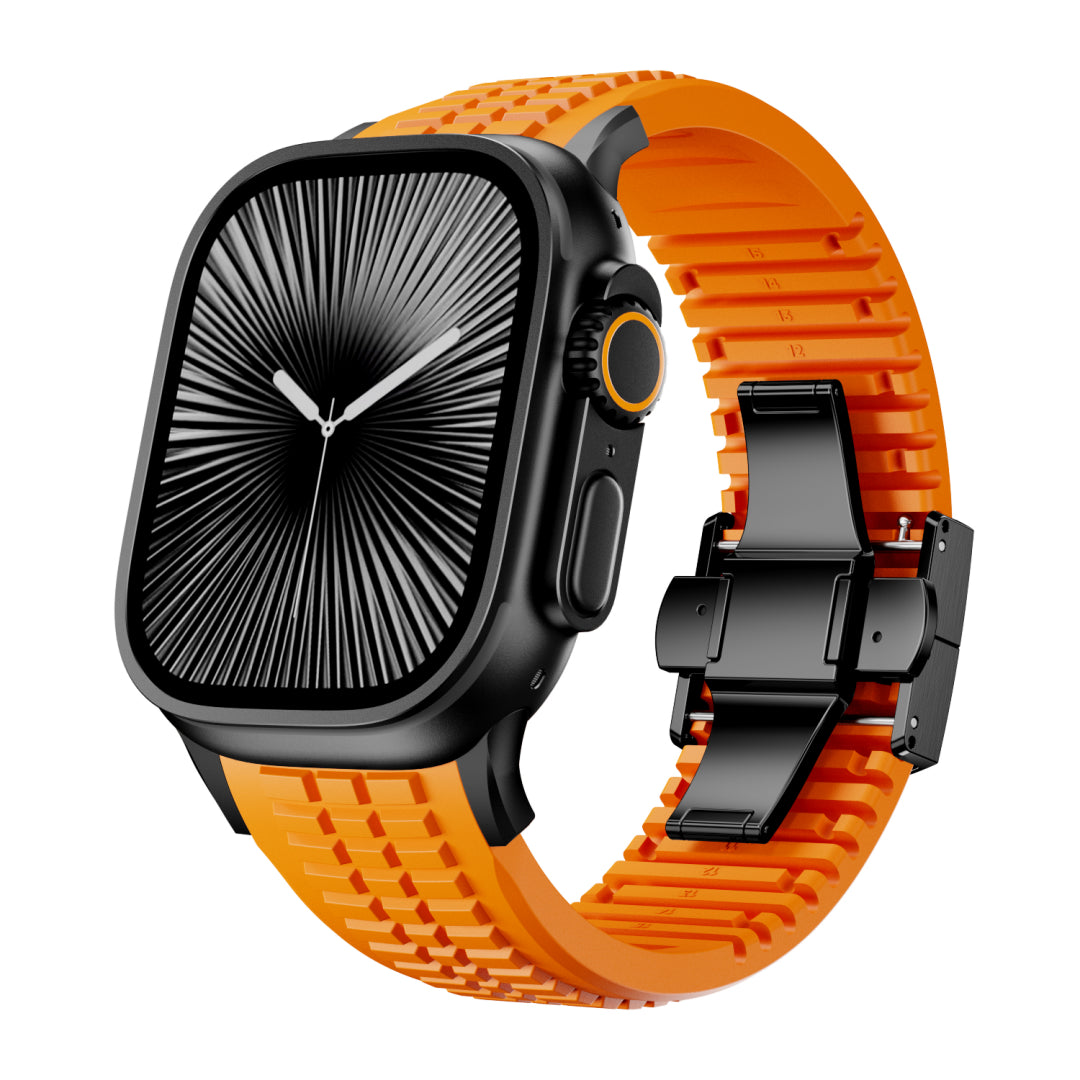 #Color_Orange Band-Black Buckle