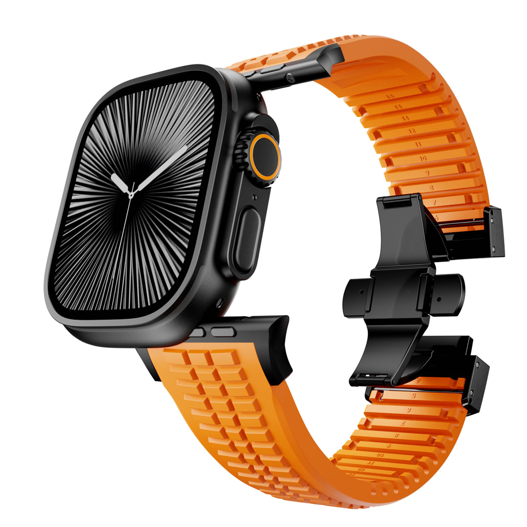 #Color_Orange Band-Black Buckle