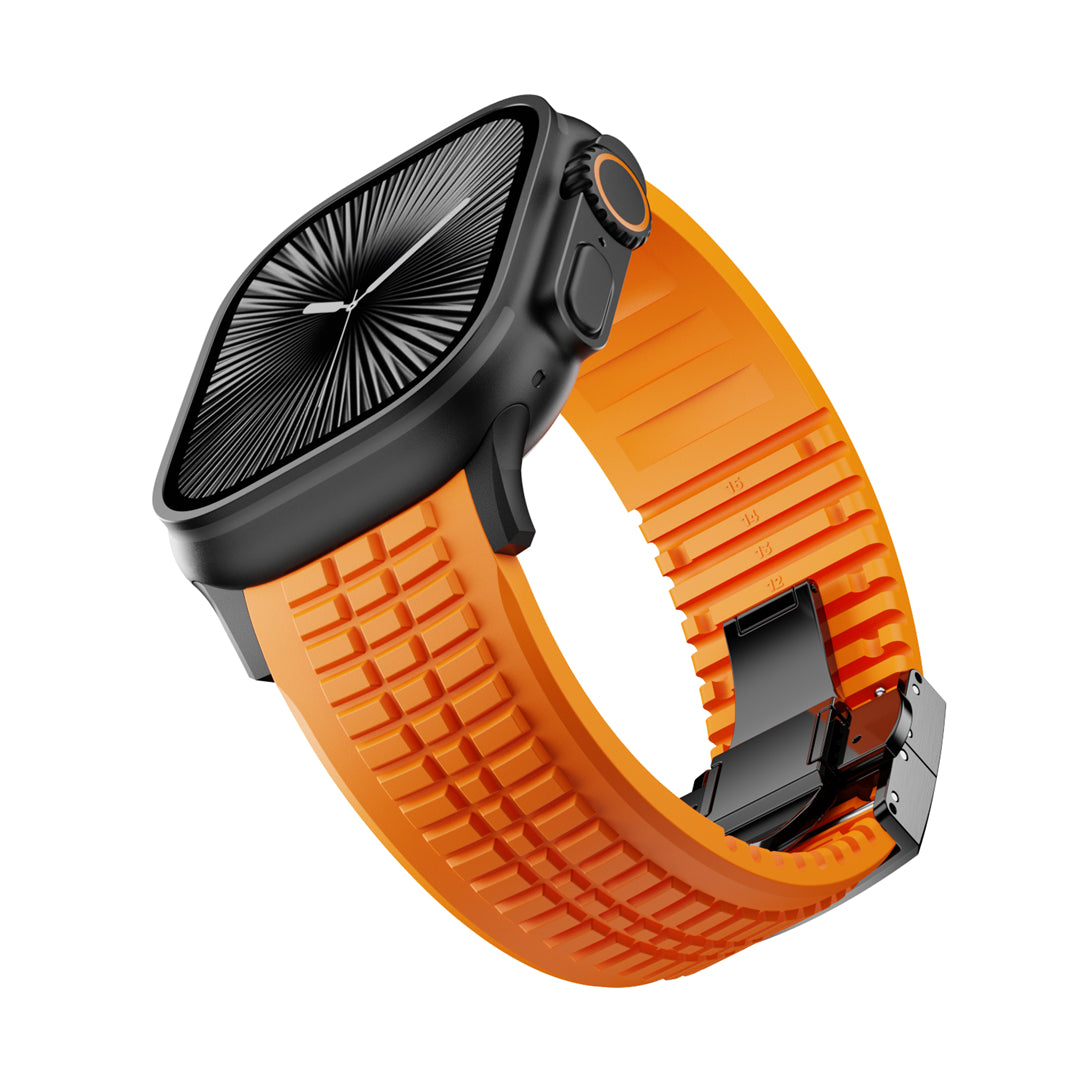 #Color_Orange Band-Black Buckle