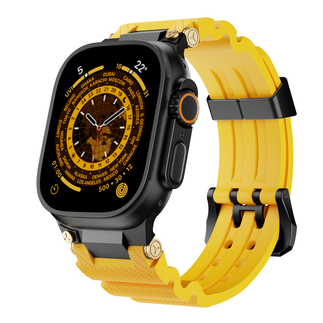 Mechanisches Design-Silikonarmband für Apple Watch