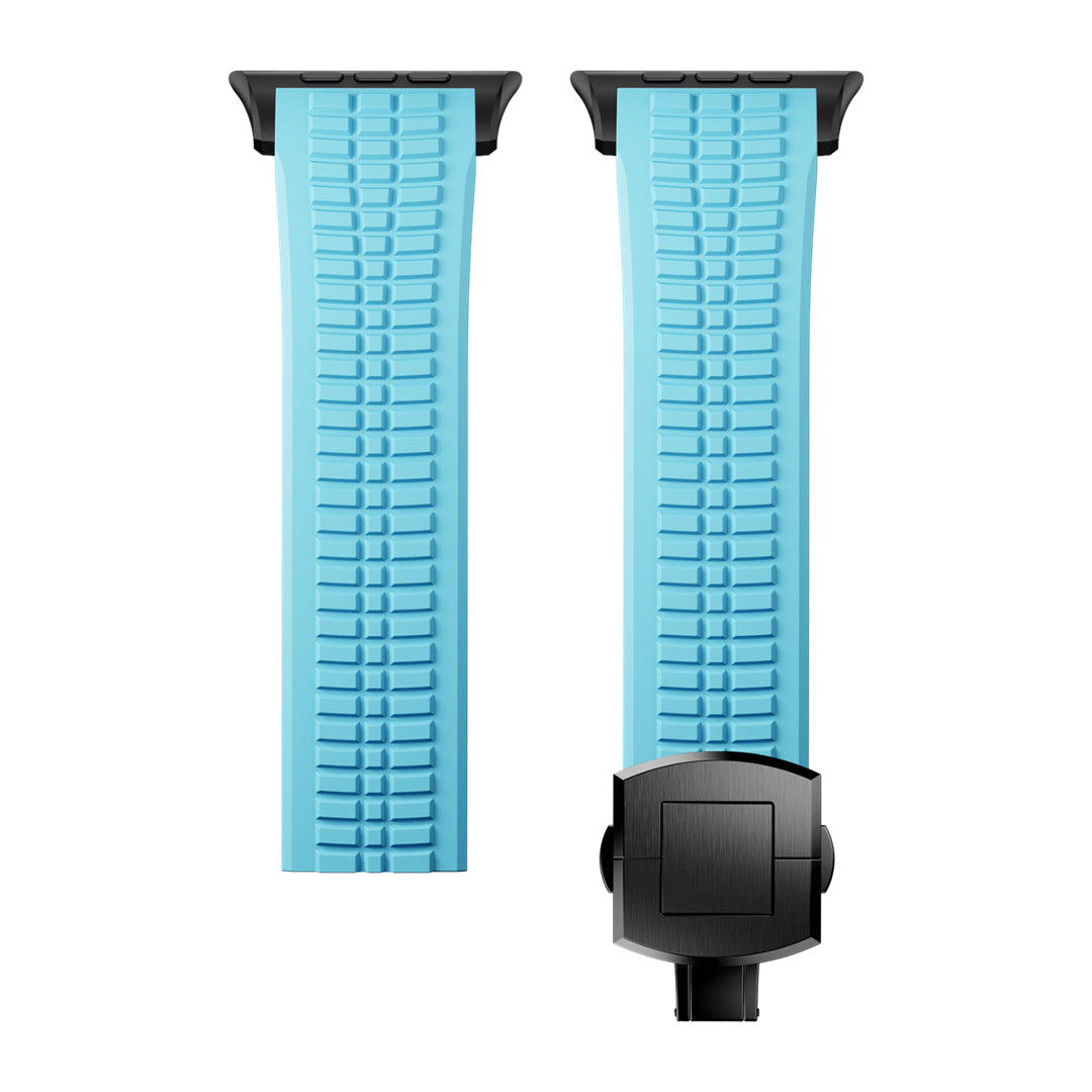 #Color_Glacier Blue Band-Black Buckle