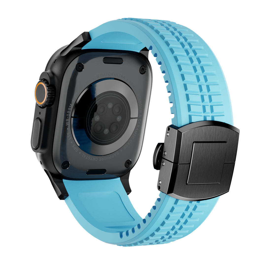 #Color_Glacier Blue Band-Black Buckle