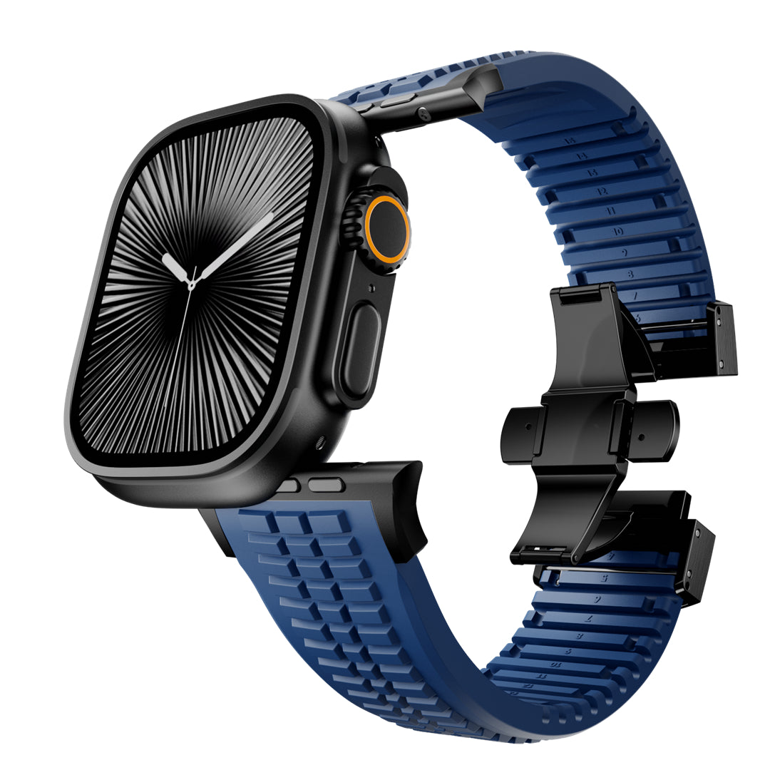 #Color_Blue Band-Black Buckle