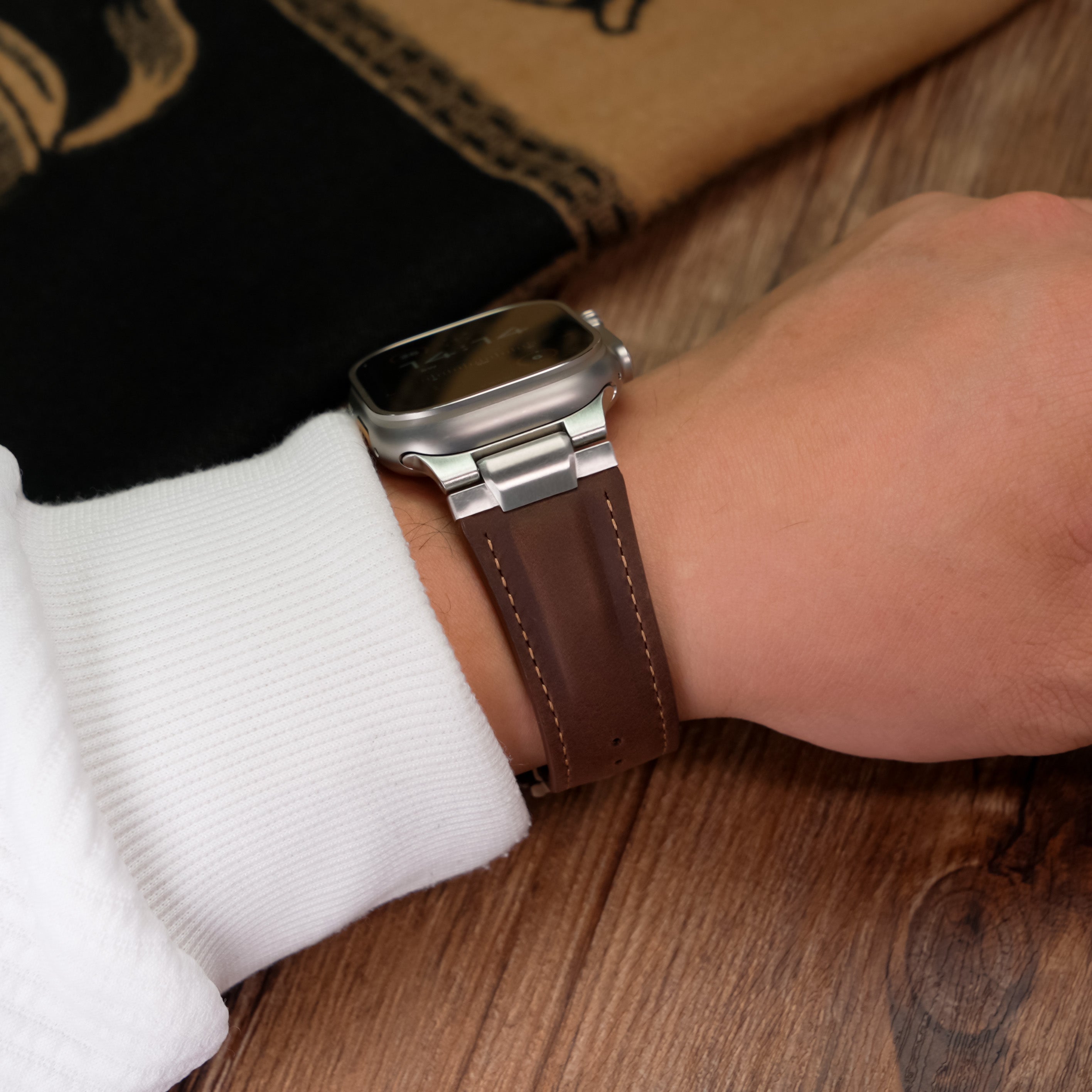 Pathfinder Deployant Pro Leather Band