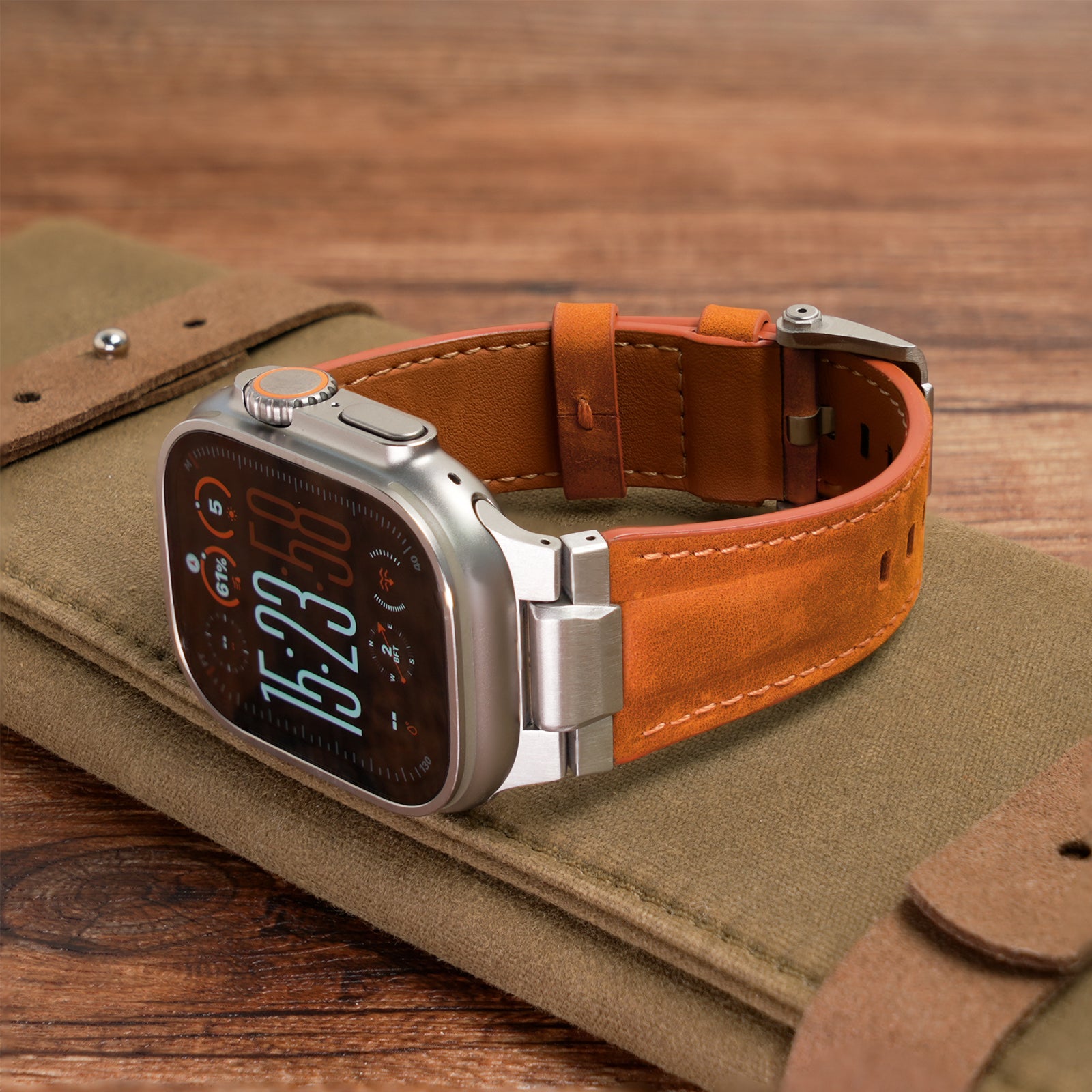 Correa de cuero Pathfinder para Apple Watch