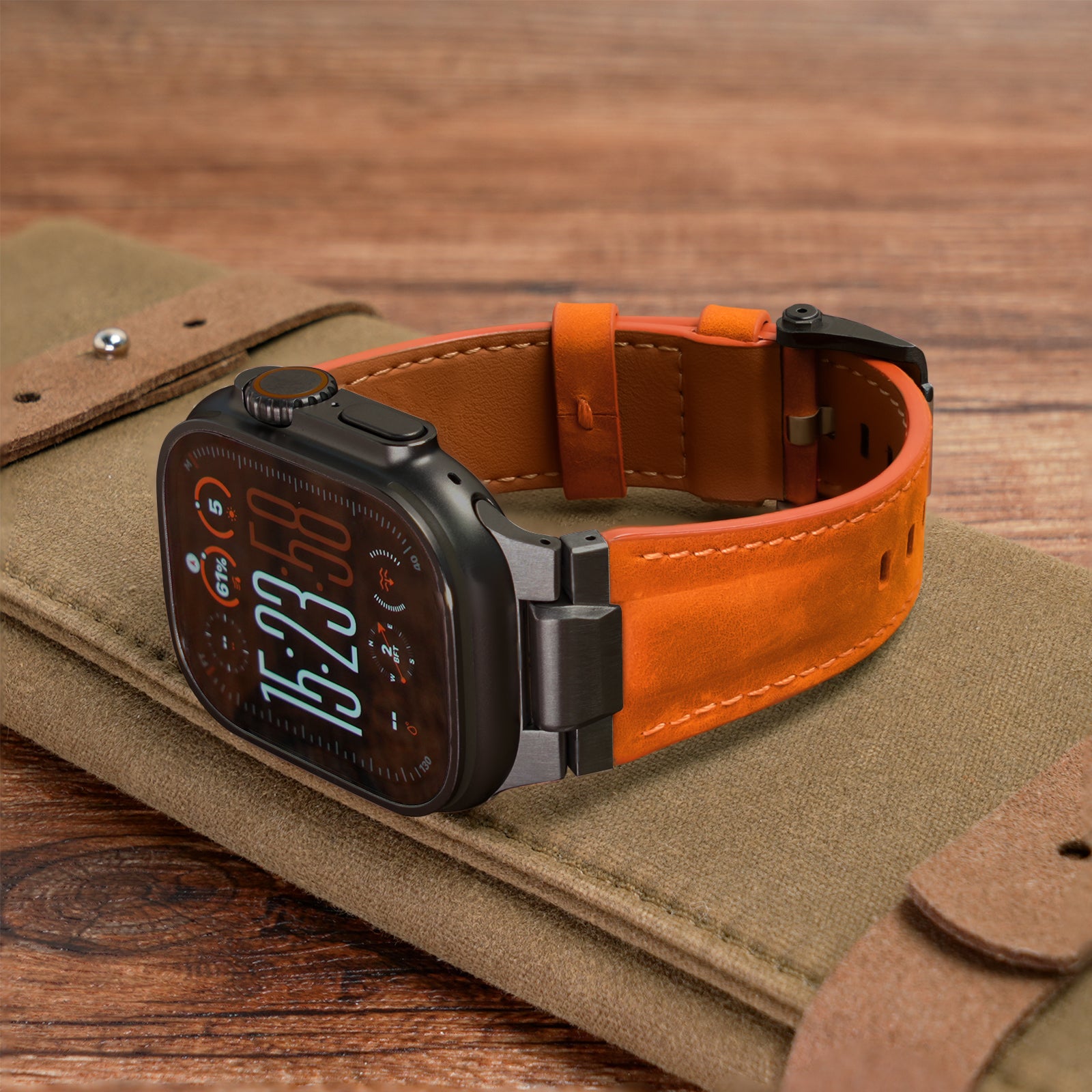 Correa de cuero Pathfinder para Apple Watch