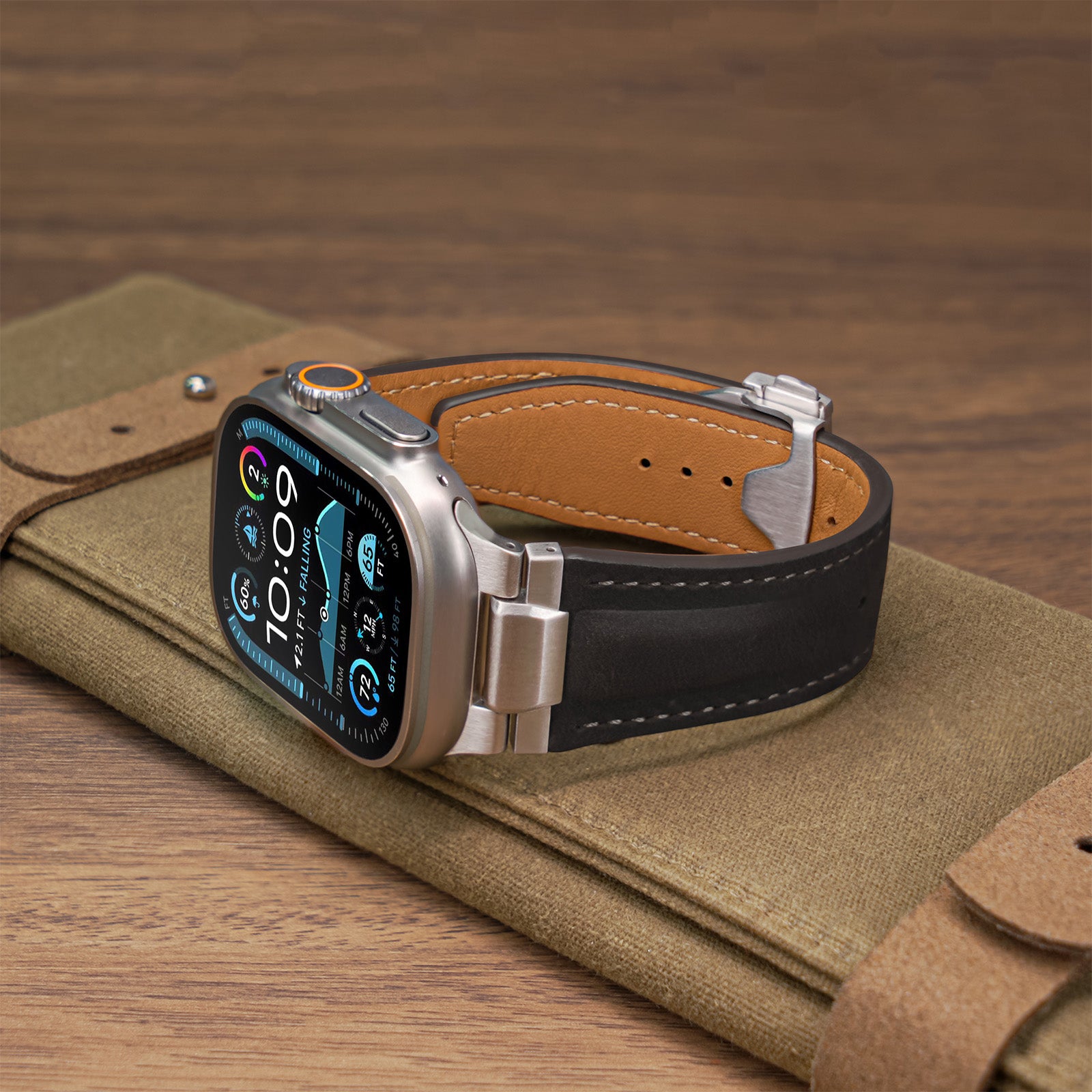 Pathfinder Deployant Pro Leather Band