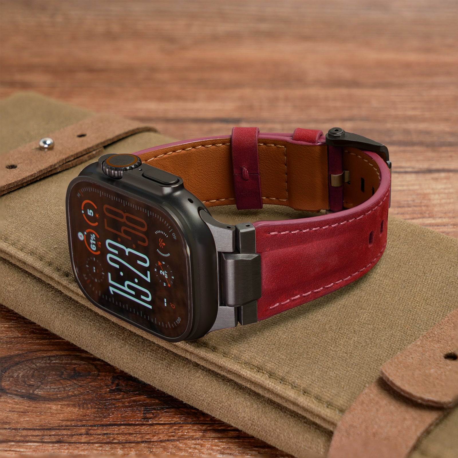 Correa de cuero Pathfinder para Apple Watch