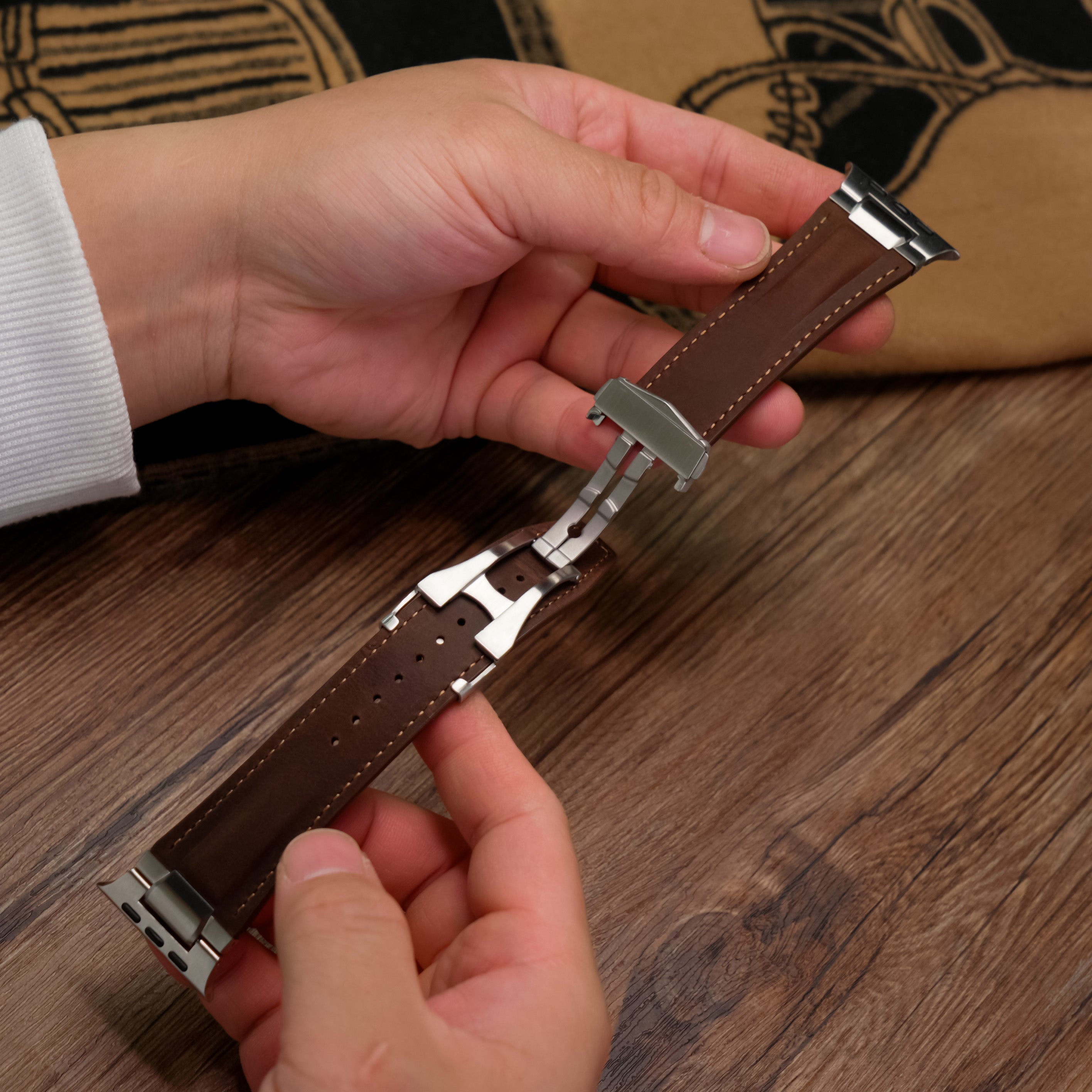 Pathfinder Deployant Pro Leather Band