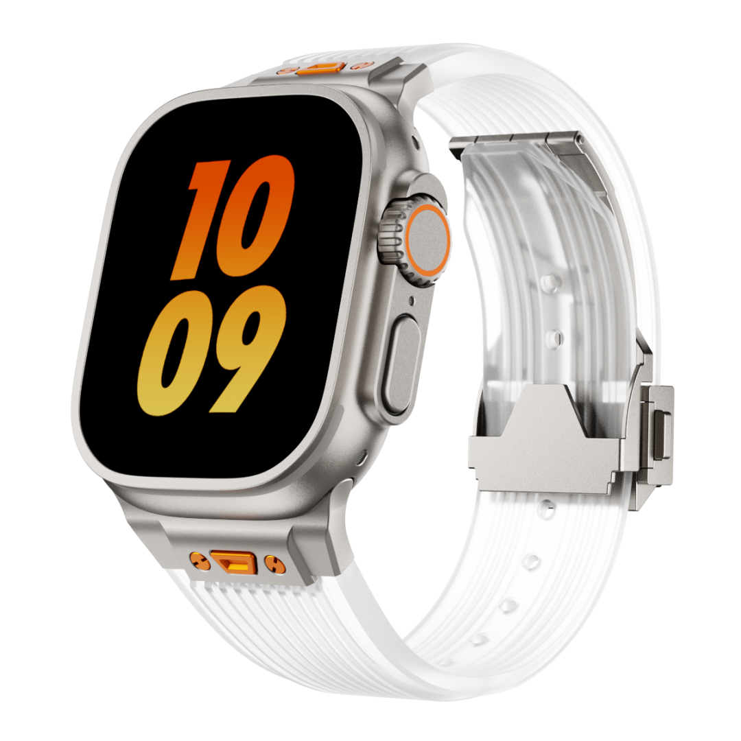 #Color_Titanium Adapter-Transparent Band