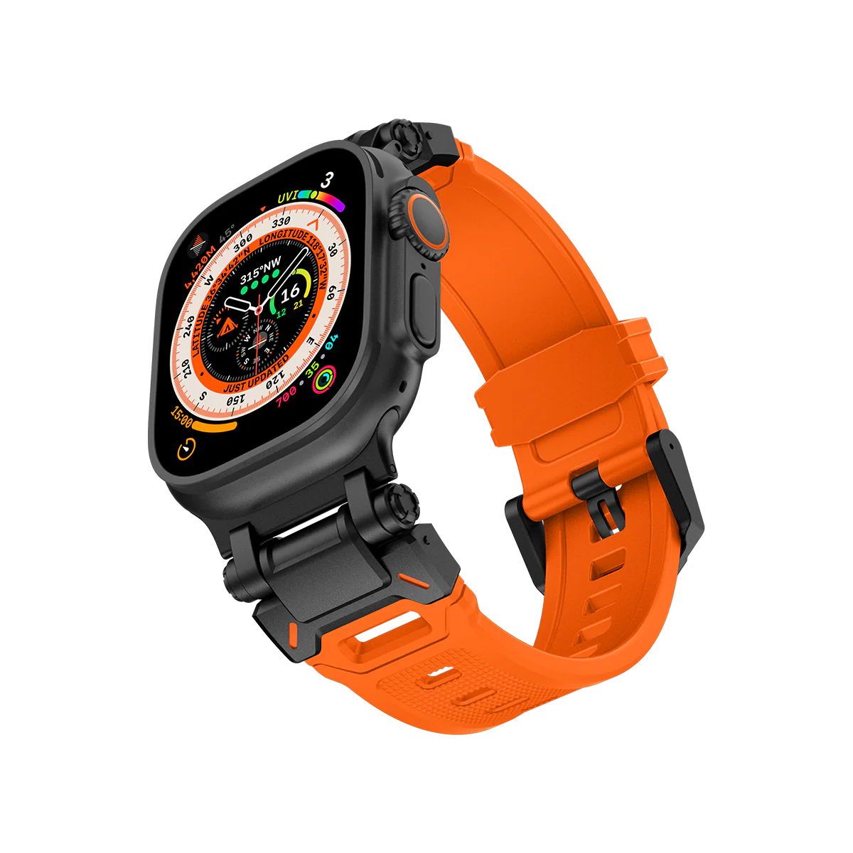 #Color_Black Adapter-Orange Band