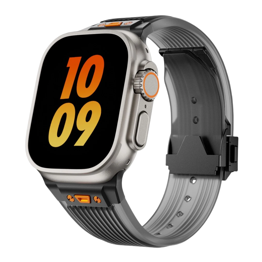 #Color_Black Adapter-Transparent Gray Band