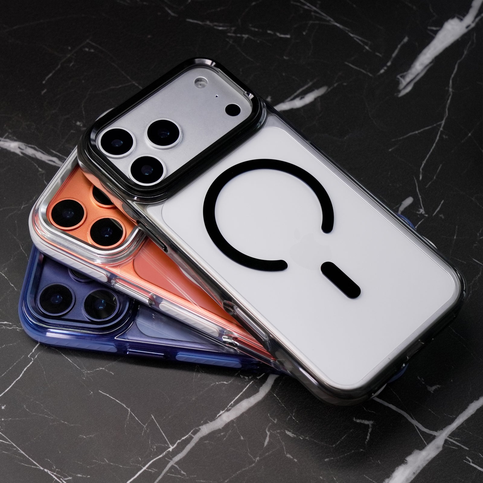 Transparent Stand Magnetic Case For iPhone
