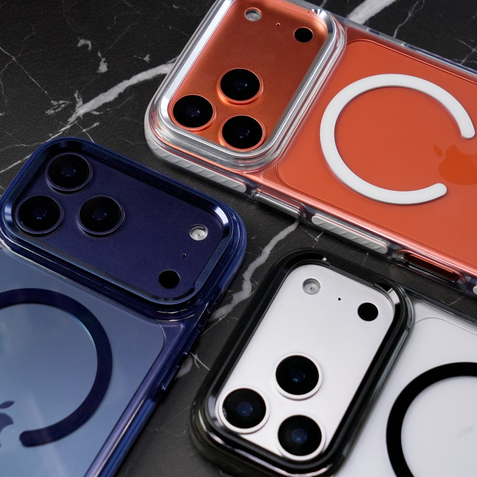 Transparent Stand Magnetic Case For iPhone
