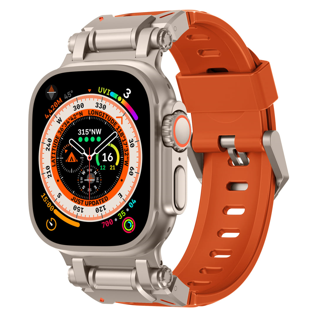 #Color_Titanium Adapter-Orange Band
