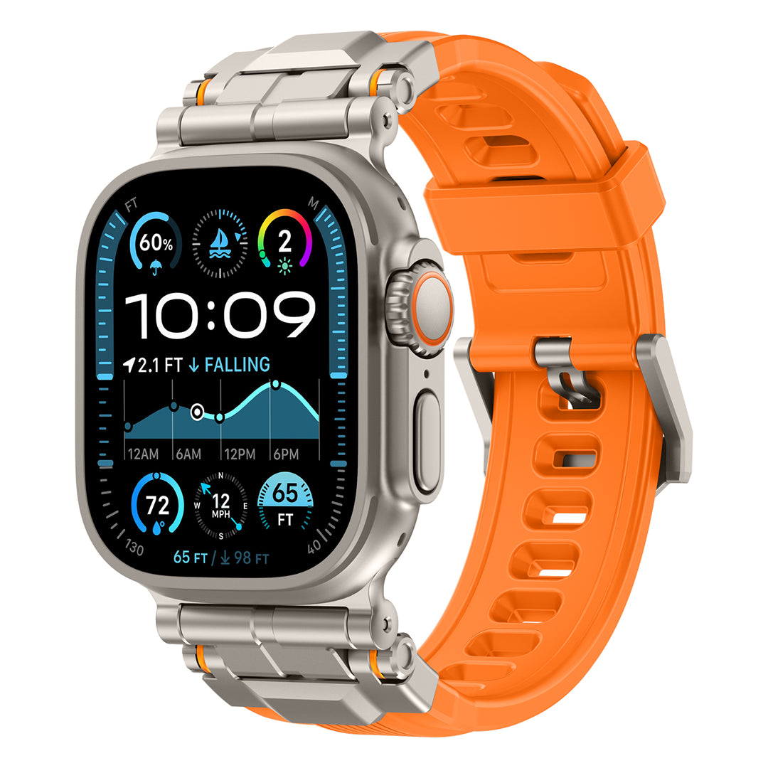 #Color_Titanium Adapter-Orange Band