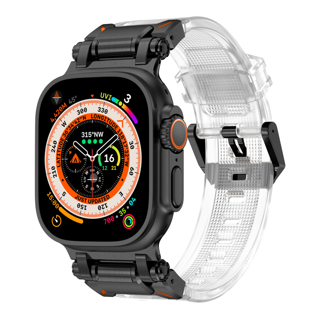 #Color_Black Adapter-Transparent Band