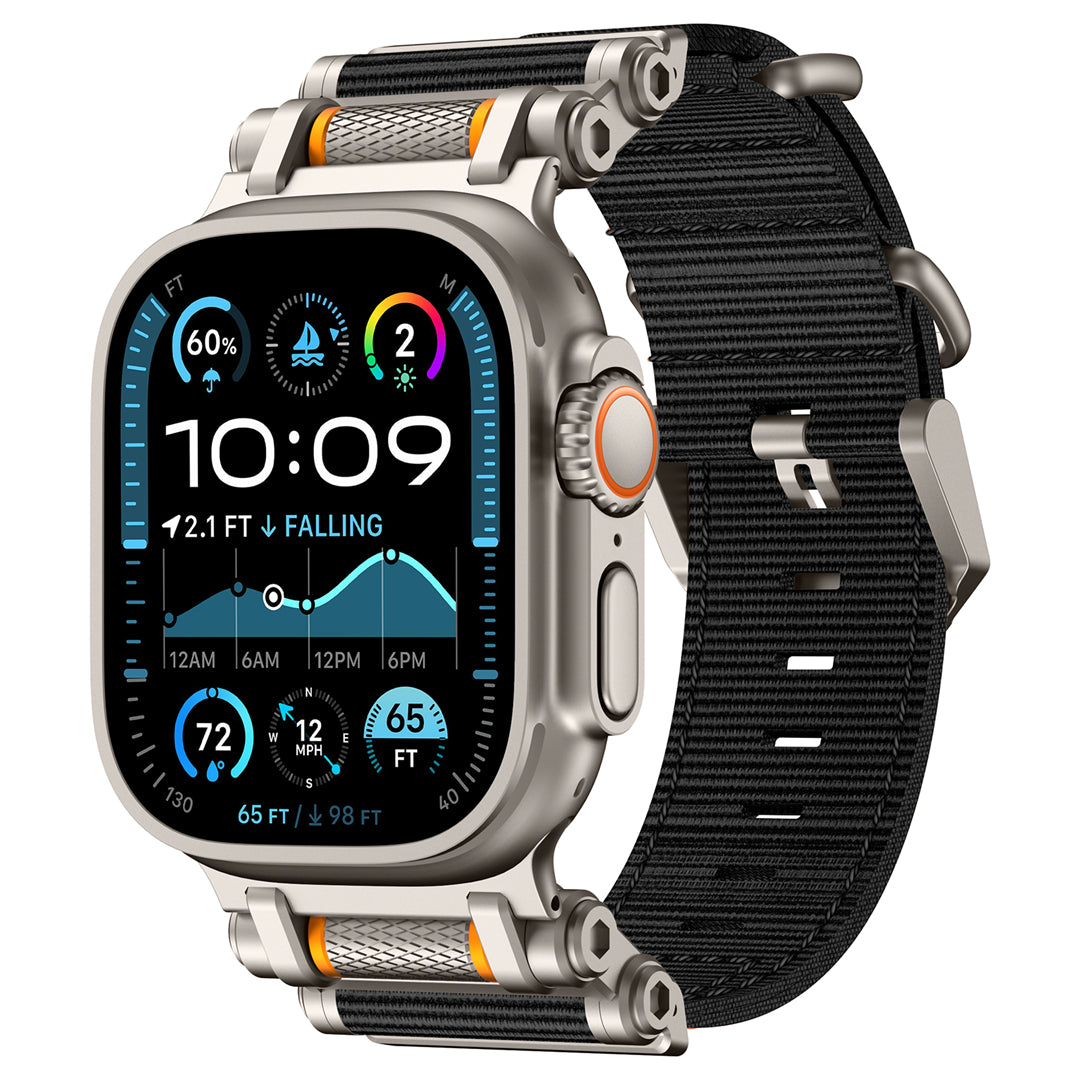 #Color_Titanium Adapter-Black Band