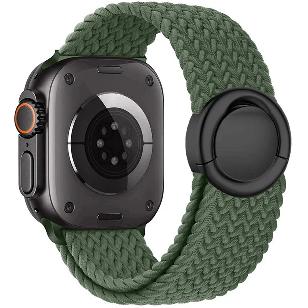 Nylon Magnetic Round Buckle Band For Apple Watch